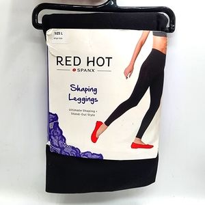 Red Hot Spanx Shaping Legging Black Size Large